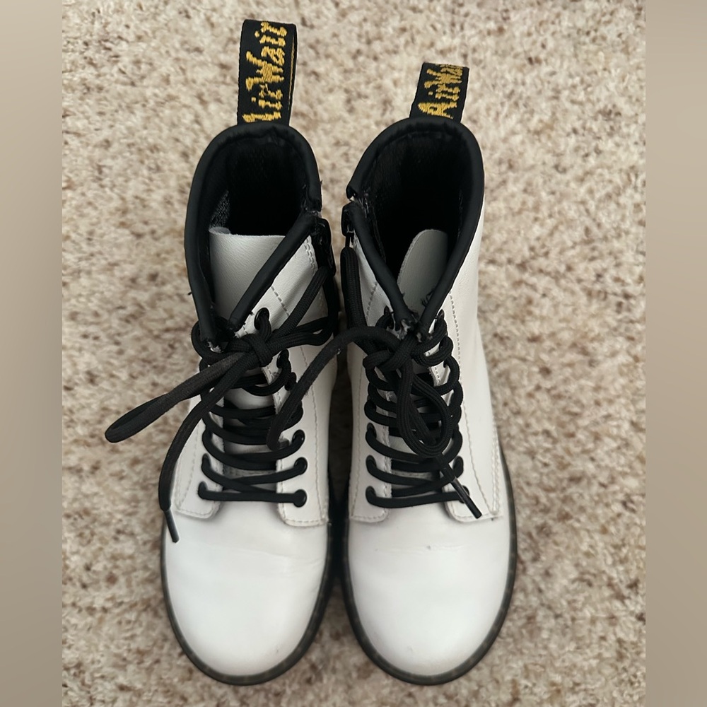 Dr. Martens White Boots Size 1